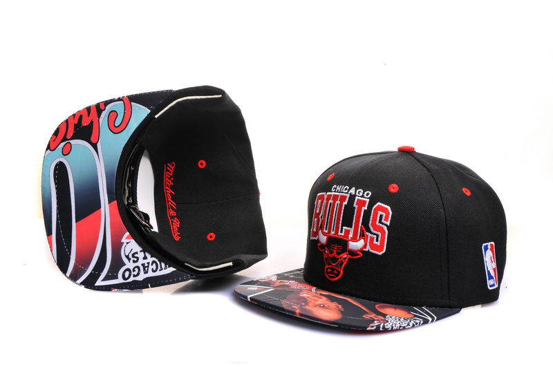NBA Chicago Bulls M&N Strapback Hat id33